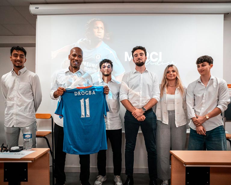 Conférence MBA Management du sport avec Didier Drogba